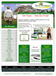 Website Example for Honey Do Service